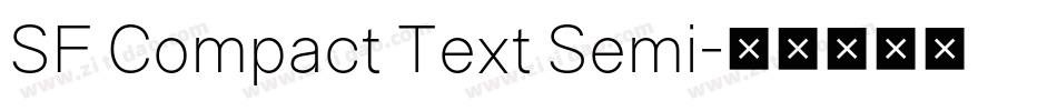 SF Compact Text Semi字体转换